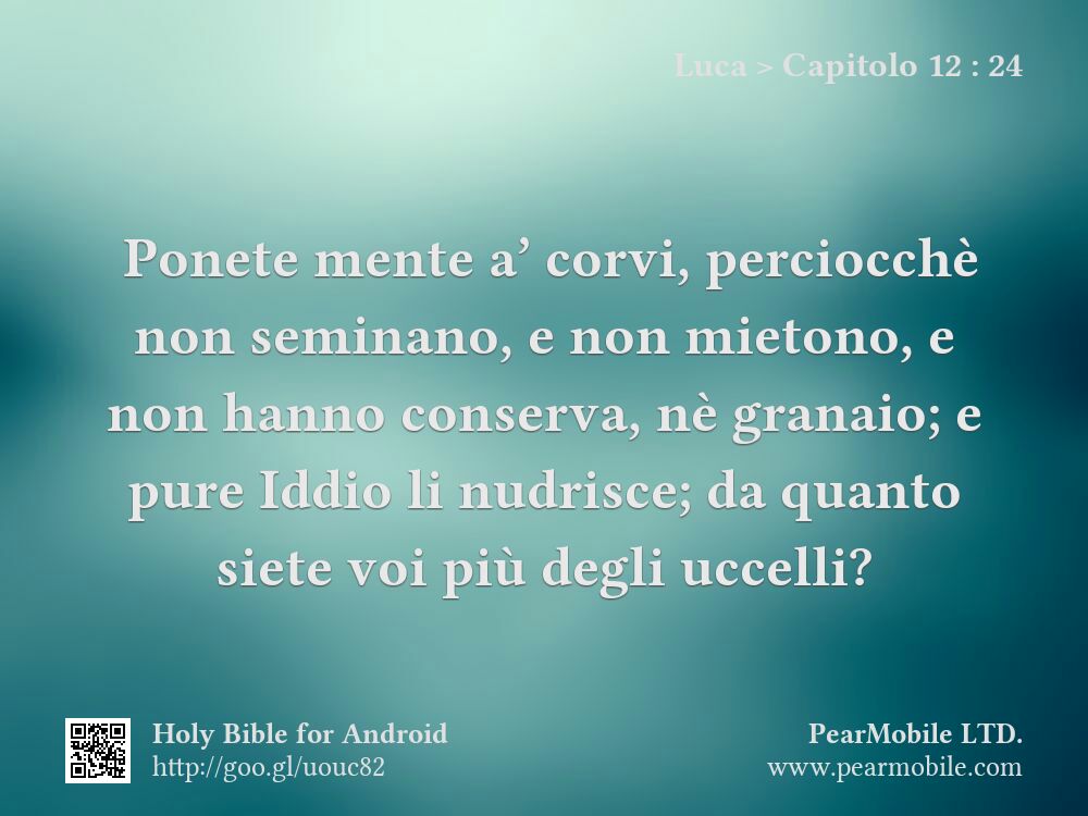 Luca, Capitolo 12:24